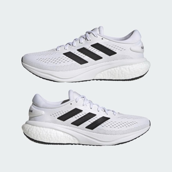 NEW adidas US 10 Men’s white/black stripe “supernova 2.0” sneakers - NEW - Picture 2 of 7